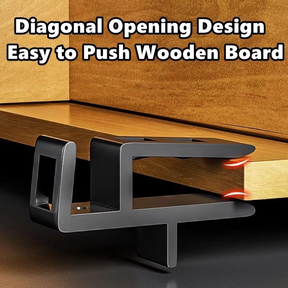Plastic Cabinet Wooden Board Clip Multifunctional Furniture Fitting Wardrobe Closing Board Clip Buckle Design