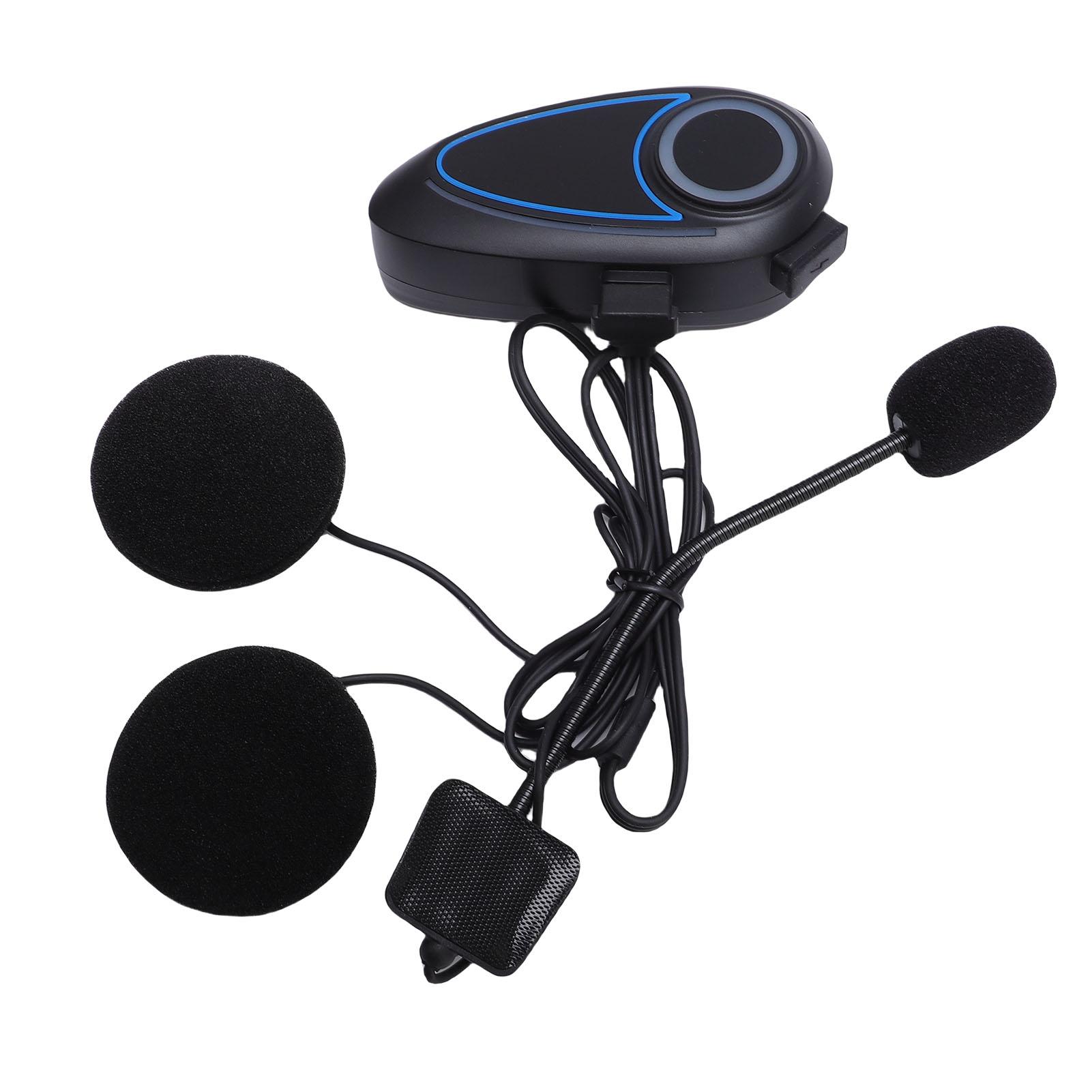 

Motorcycle Helmet Headset Bluetooth 5.4 IP65 Water Proof 40mm Speaker Helmet Headset with Ambient Light for Music GPS