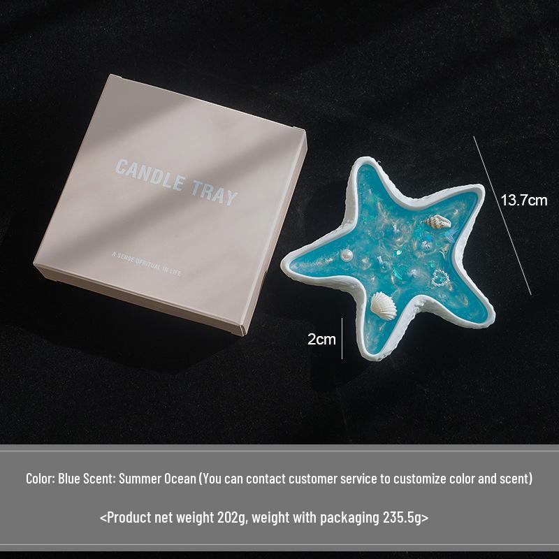Shell-Shaped Aromatherapy Candle: Handmade Jelly Wax Scented Souvenir Ornament