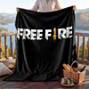 Warme Flanelldecke mit Free Fire Muster, Leichte Komfortable Überwurfdecke für Bett Sofa Nutzung