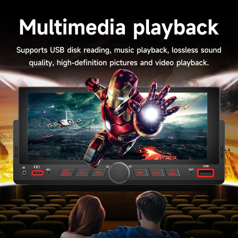 New 1 Din Car Radio 6.86 Inch Wireless Carplay Android Auto Mirror Link Car MP5 Player FM RDS Bluetooth WIFI Touch Screen Auto Stereo Car Navigation