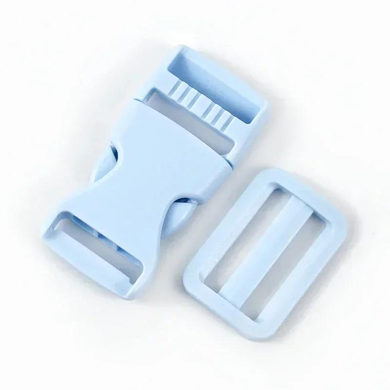 5/10Sets Meetee 25/32/38mm Backpack Belt Buckles Plastic Release Clasp Tri-Glide Slider Ring Hook Safety Clip Buckle DIY Craft
