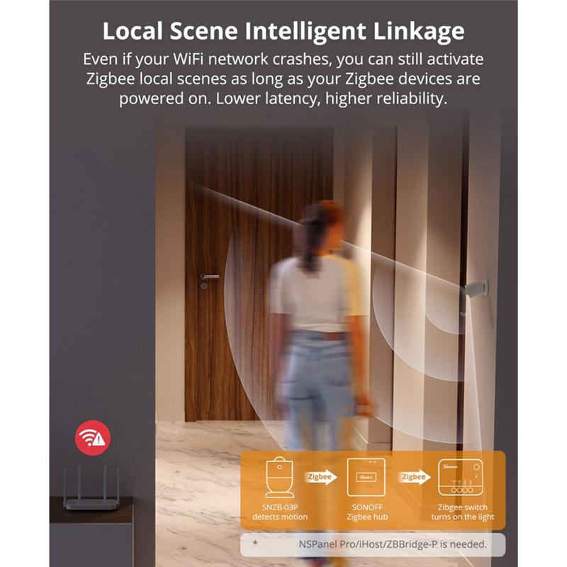 AD23-Zigbee Motion Sensor Human Presence Sensor Infrared Detection Alarm Smart Home For Alexa Google Home Smartthings Alice