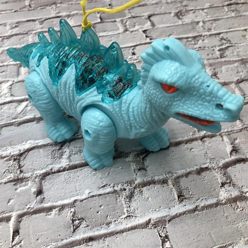 Detské svietiace dinosaurie hračky Deti Chodiace Ťahacie Dinosaurus Spievajúci Hudobný Dinosaurus Elektronické Vodítko Hračky