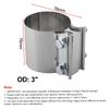 Joiner Sleeve Clamp Pipe Connector Adjustable Exhaust Joiner Sleeve Clamp Muffler Tube Enhanced Car Performance