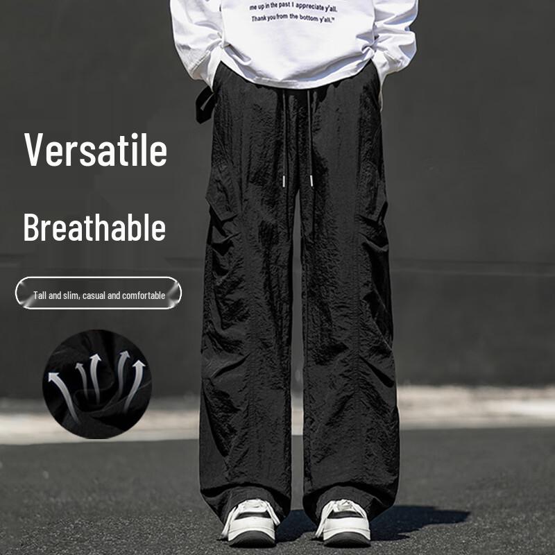 NASA GISS Men's High-Street Loose Casual Cargo Pants