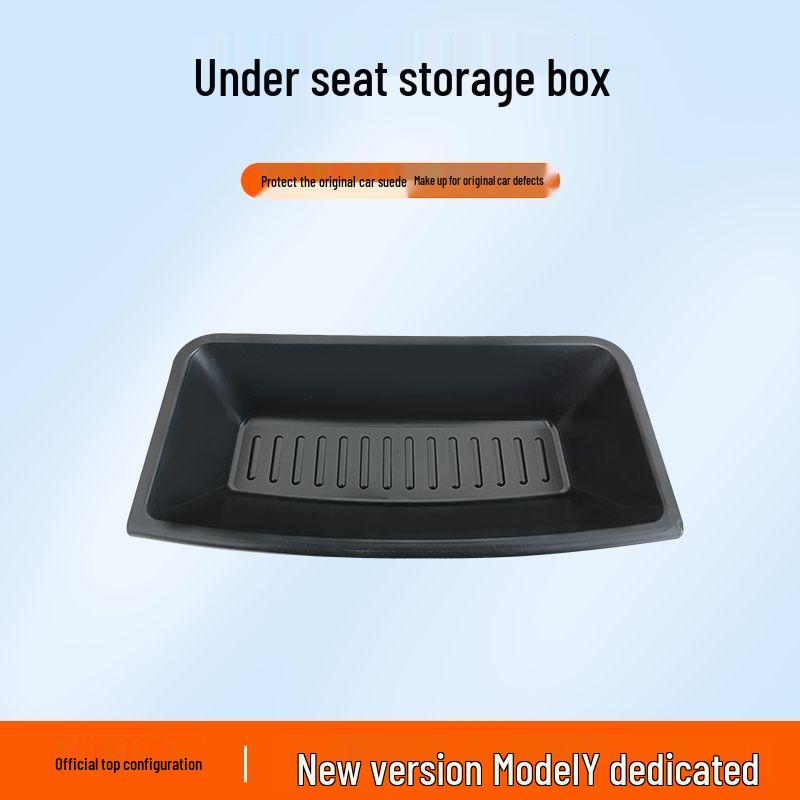 Tesla Model Y Under-Seat Storage Box Organizer for Rear Seat Accessories