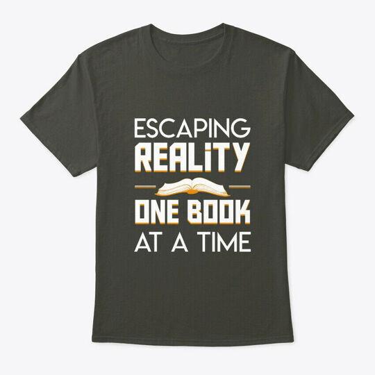 

Escaping Reality Book Time Reading T-Shirt Made in the USA Size S to 5XL 2XL