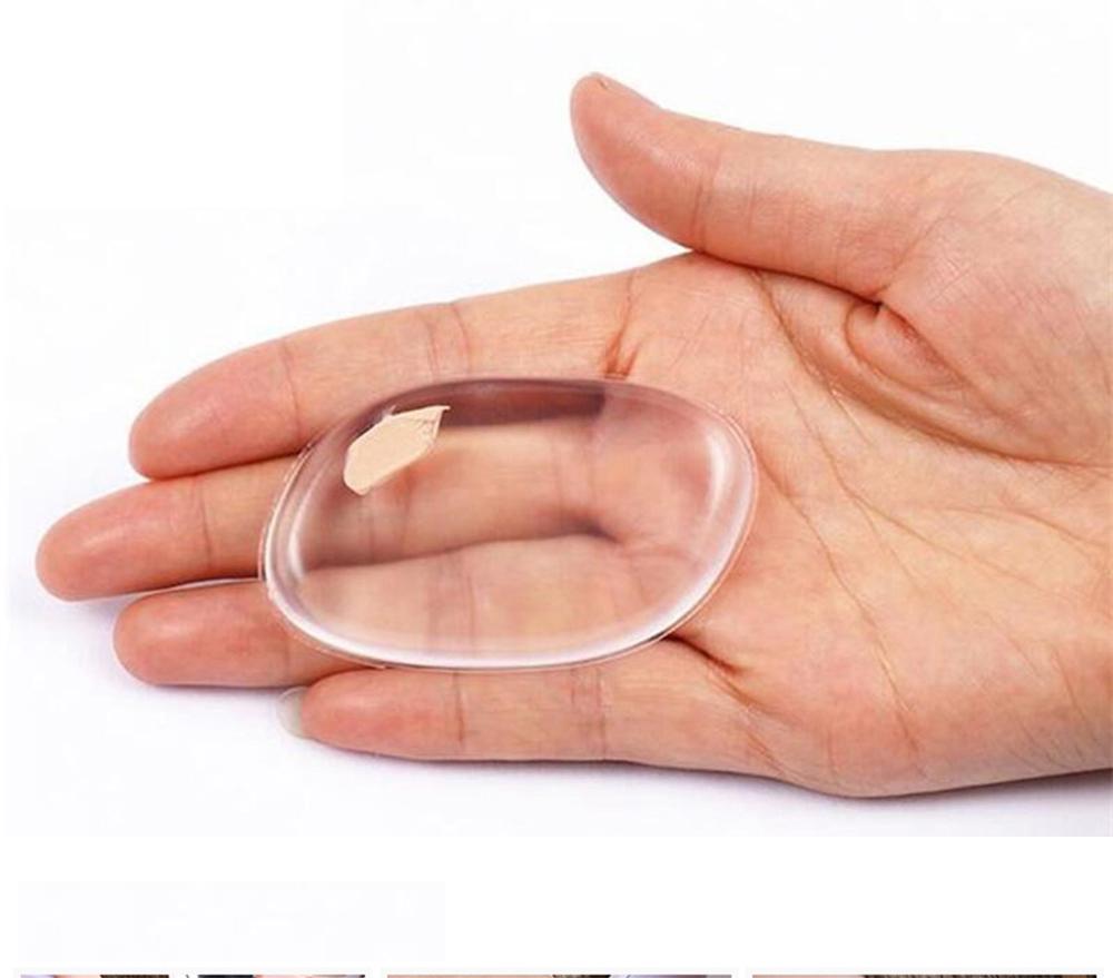 Silicone Sponge Cosmetic Puff Foundation Facial Makeup Puff Makeup Sponge Powder Blender Clear