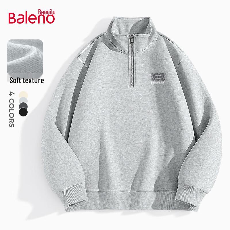 

Baleno Men s Letter Print Stand Collar Sweatshirt 2XL
