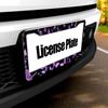 Purple Butterfly License Plate Frame - 1 Pack Personalized Aluminum Car License Plate Cover Butterfly License Plate Holder Universal US-Canada 2 Hole
