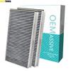 2x Car Pollen Cabin Filter Activated Carbon For BMW 5 6 Series Alpina B5 B6 E60 E61 E63 E64 2004 2005 2006 2007 2008 2009 2010