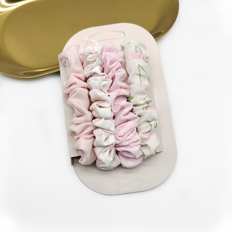 MIO New Style Leopard Pattern Hair Scrunchies Set Shining Matte Fabric Hair Accessories Hair Bands