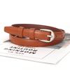 Casual Business Waist Belt Silver Pin Buckle Waistband Fashion Women Leather Belt  For Women Girl