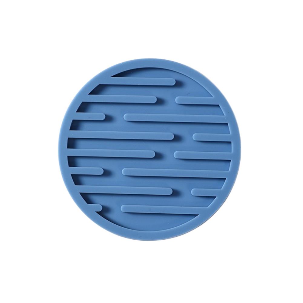 1PC Silicone Drain Coaster Multi-purpose Heat Resistant Protection Cup Holder Drying Mat Draining Pad Table Placemat