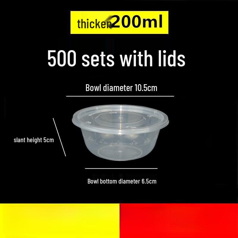 Disposable Round Plastic Food Container