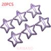 20pcs/lot 3CM Mini Star Hair Clip Kids Glitter Metal Hair Clips Barrettes Hairpins Girls Hair Accessories Headwear Styling Tools