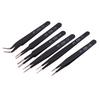 6Pcs Anti-Static Esd Tweezers Repair Tool Precision Curved Straight Tweezers