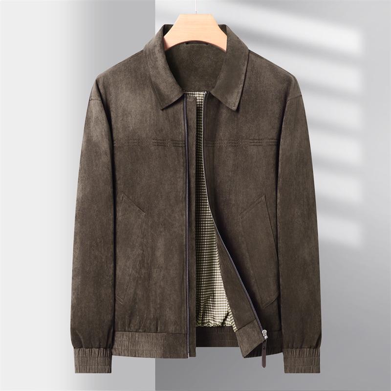 Lambswool Suede Faux Leather Jacket - Trendy Loose-Fit Autumn/Winter Retro Casual Outerwear