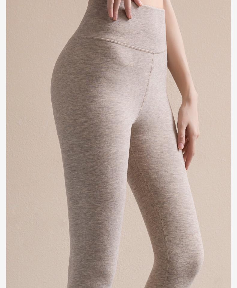 Women's High Waist Seamless Thermal Velvet Pants - Thick, Soft, Cotton Wool for Autumn Wear