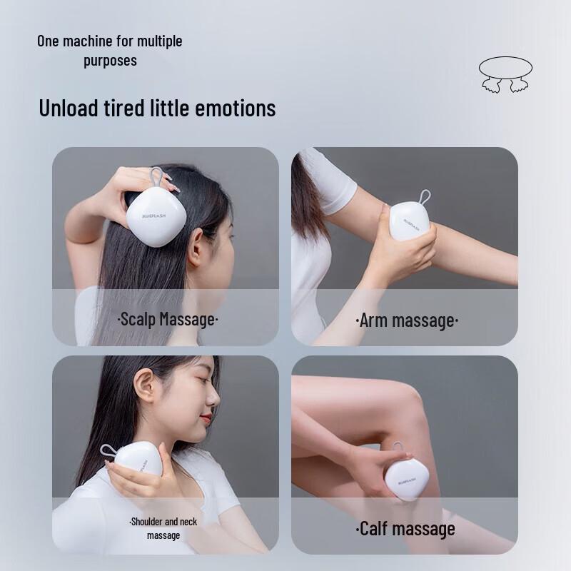 BLUE FLASH Multi-functional Head & Scalp Massager CN plug (adapter included)
