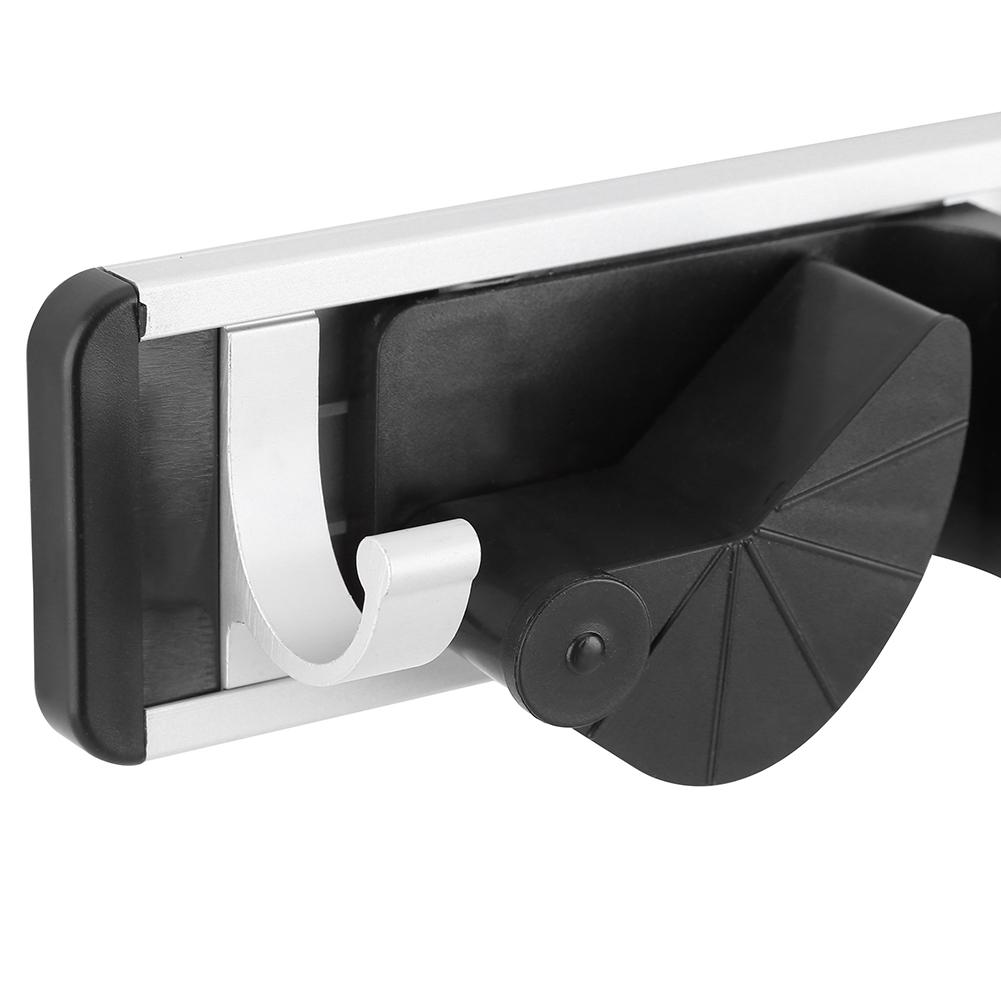 Mop and Broom Holder Rack Wall Mounted Tools Storage Organizer Home Use