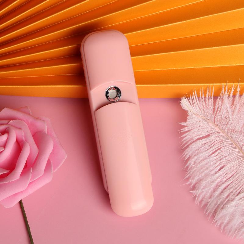 Nano Facial Humidifier: Handheld Spray Hydrator & Beauty Moisturizer with Hot & Cold Spray Regular розовый