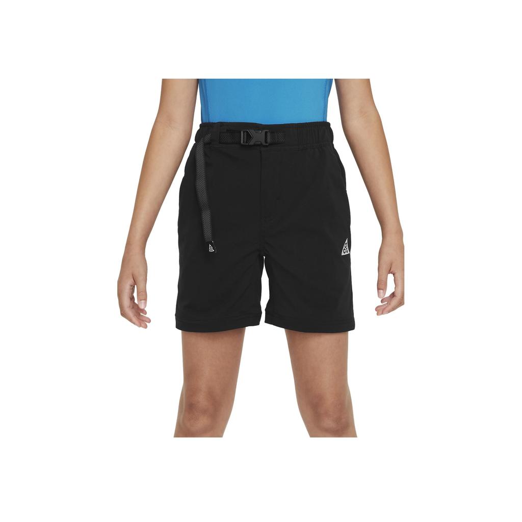 Nike Kids Slim Fit Solid Color Drawstring Cuffed Casual Pants Kids bottoms Black FD3150-010