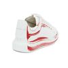 Alexander McQueen Men's Oversized Casual Low-Top Sneakers Leather White Red 662642WIA4Q9676