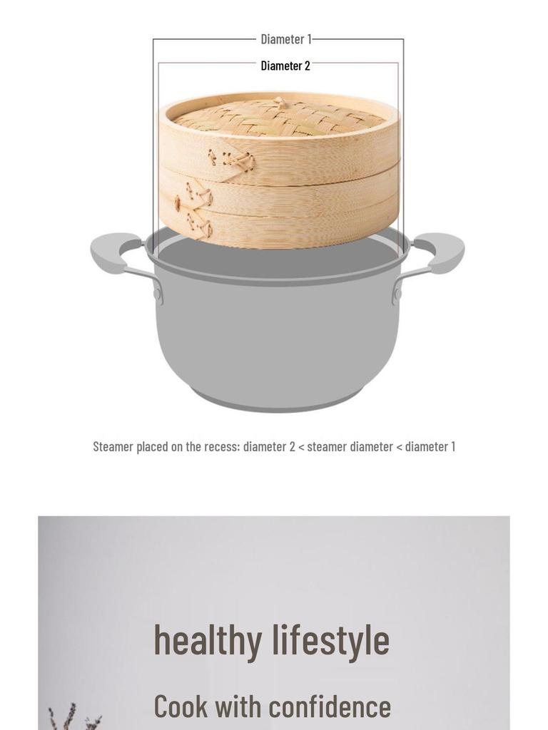 Commercial Handmade Bamboo Steamer for Dim Sum, Xiaolongbao, Mantou, and Rice