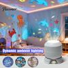 Soft Night Light for Sleeping Star Projector with 360 Degree Rotating, Ocean Mood Lamp Bedroom, Compact LED Kids Adjustable Focus Dimming Wall
