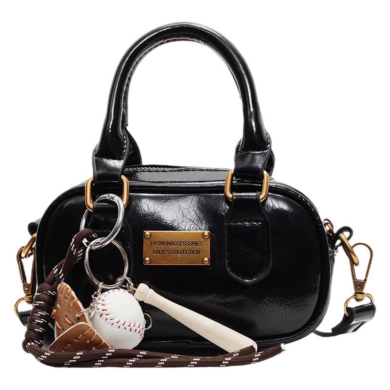 2025 Herbst und Winter neu Koreanische einfarbige lässige Handtasche Nische Pendeln täglich Trend Schulter Umhängetasche