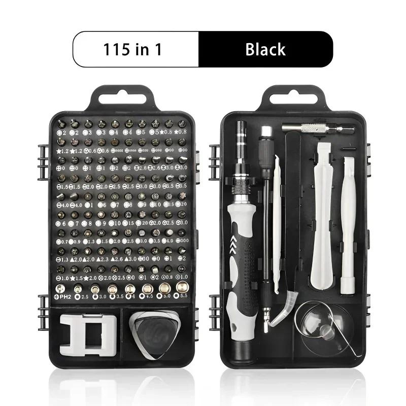 

115 in 1 Electronics Screwdriver Bit Set Hand Tools Screw Driver Kit Precision Screwdriver Tools Repair Maintenance Tools
