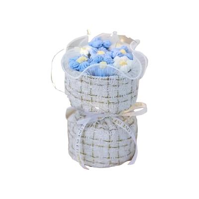 Knitted Yarn Simulation Puff Bouquet