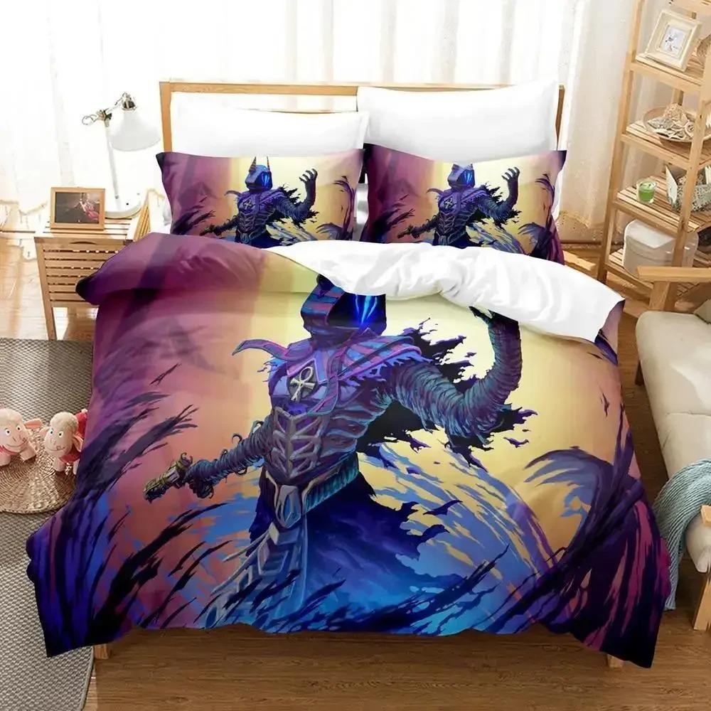 Nuovo Set Biancheria da Letto Gioco Jett Valorant Singolo Gemello Matrimoniale Queen King Size Set Letto Adulto Bambino Camera da Letto Copripiumino Set Anime Letti