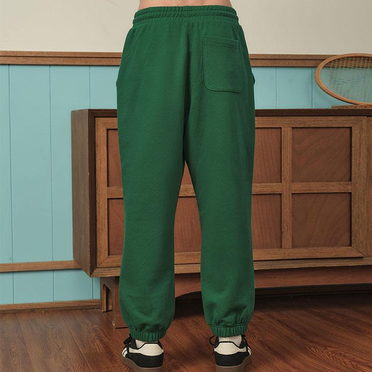 Reebok Simple Breathable Mid Waist Casual Knitted Sports Pants Unisex Pants Dark-Green 23FRC651UGL1