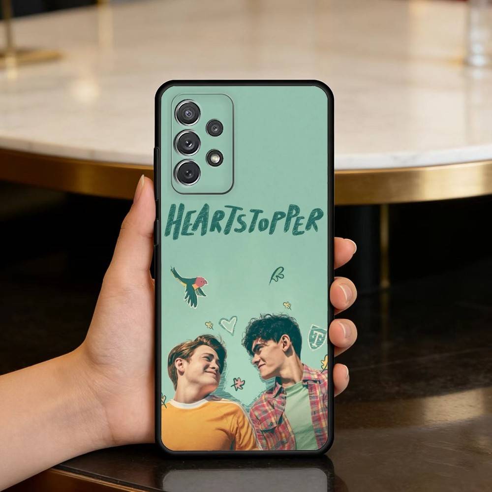 New H-Heartstopper M-Movie Phone Case For Samsung Galaxy A73,A72,A71,A70,A53,A52,A51,Soft Silicone Black Cover