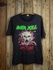 Vintage Over Kill Here039s Chaly T-shirt da Concerto 1988 Nera Unisex