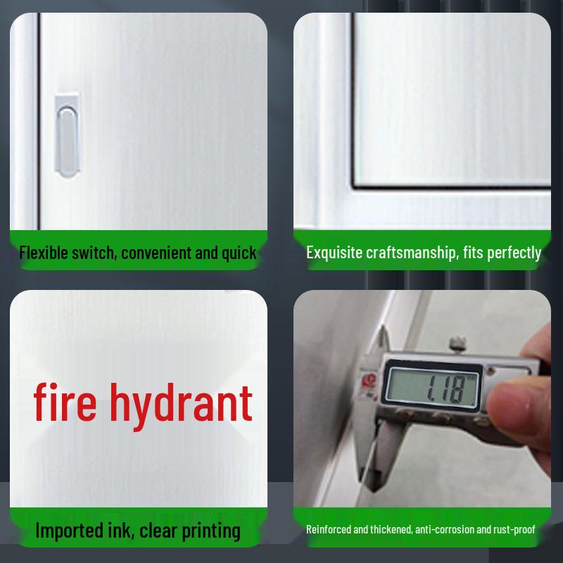 201 Stainless Steel Fire Hydrant Box - Indoor/Outdoor Thickened Fire Equipment Storage Box