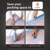 Vacuum Storage Bags for Travel | Space Saver | Airtight Reusable Ziplock with Hand Pump | Compression Storage Bag | 6-Pack (Jumbo)