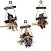 Fuuny Horror Themed Party Witch Doll Halloween Hanging Decoration Ghost Flying Witch Pendant Halloween DIY Party Decoration