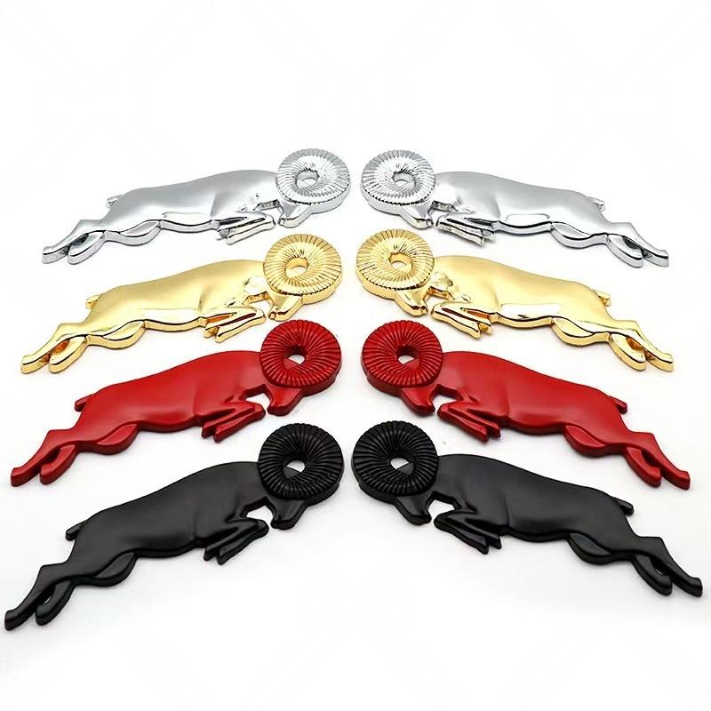 2Pcs 3D Metal Car Side Fender Emblem Decal Car Body Nameplates Rear Trunk Badge Sticker