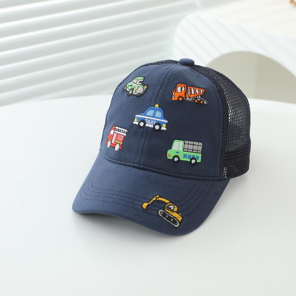 Children 's Sports Hats School Baby Boys Baseball 2026 Summer Embroidered Vehicles Outdoor Kids Caps for 2-8Years Adjustable