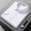 New Romon anti-wrinkle short-sleeved shirt men's short-sleeved white men's shirt non-ironing high-end overalls inch shirt