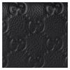 Gucci GG Emblem Emblem Brand Print Snap Fastening Grained Leather Wallet Mini Women's Black