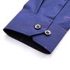 Fashion Men Long Sleeve Turn Down Collar Letters/Stripes Print Buttons Shirt Top