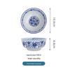 Seven-Inch Blue and White Chinese Porcelain Noodle Bowl - Anti-Scalding, Thickened Ceramic for Beef or Cold Noodles