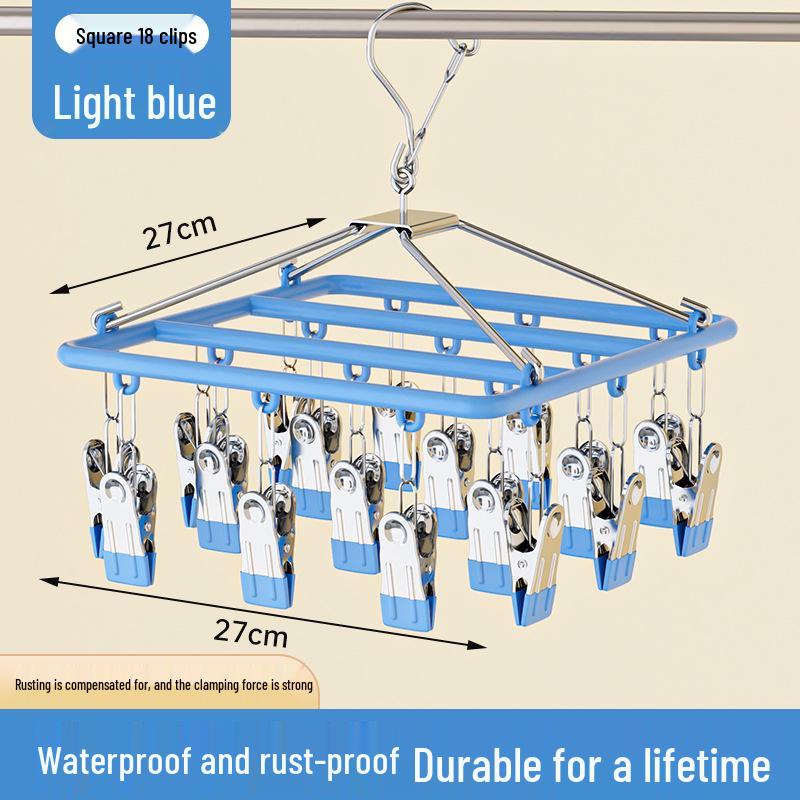 

Многофункциональная сушилка для носков и нижнего белья с прищепками для использования на балконе 1 piece