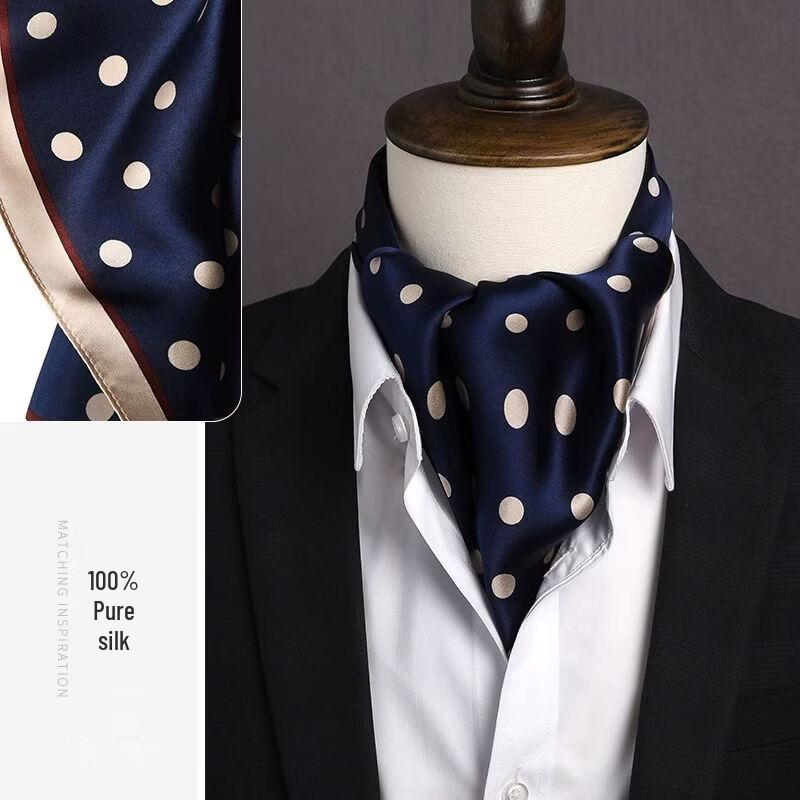 Мужской квадратный шарф из шелка тутового дерева TXRMDX 53x53cm