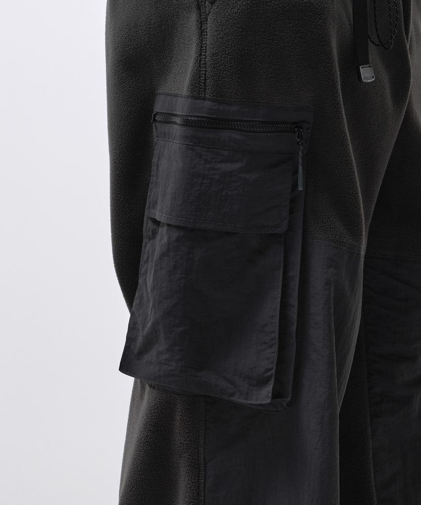 MUSINSA STANDARD [City Leisure] Polar Fleece Belted Cargo Pants [Grey]